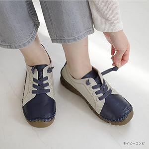 Amazon | [アミアミ] スニーカー レディース 本革 シューズ 本革