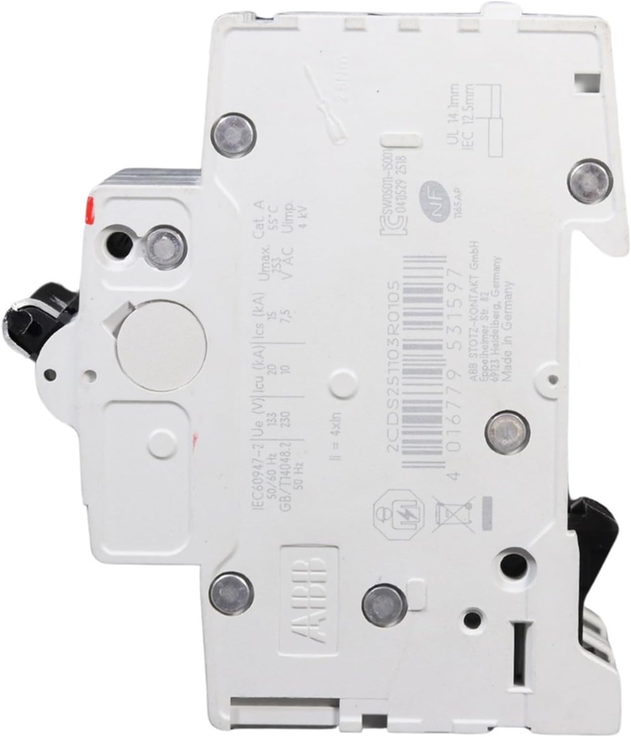 Miniature Circuit Breaker 2cds251103r0105 2p 10a S201-b10na