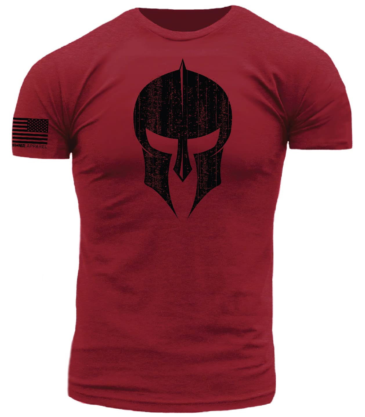 Downrange ApparelSpartan Hoplite Warrior Battle Helmet Premium Performance Blend Athletic Fit T-Shirt