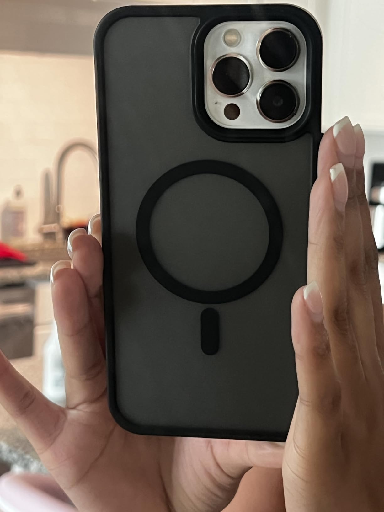 CACOE Magnetic Case for iPhone 13 iPhone 14 6.1 inch Thin Phone Cases Matte Black