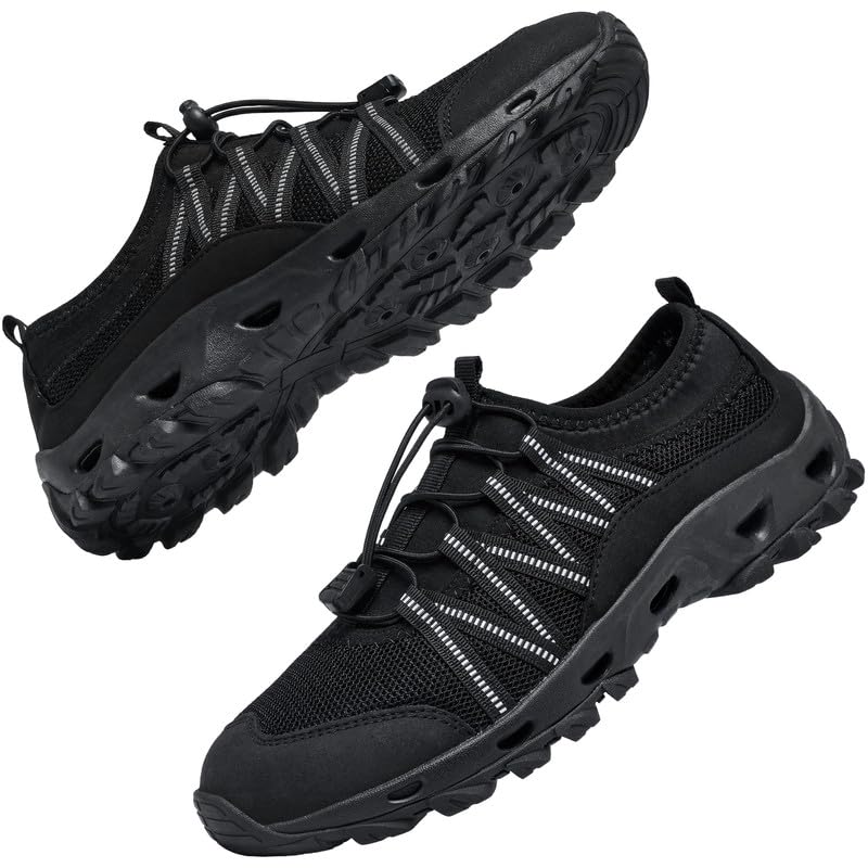 Image of SOBASO Water Shoes Quick Dry Lightweight Swim Shoes for Men Ideal Hiking Water Shoes Fishing Shoes River Shoes Beach Shoes Men Durable Comfortable Design