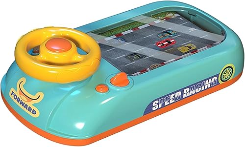 Miniatura 3 de Volante de simulación eléctrica, juguete de coche, juegos de aventura, juguete de simulación de conducción, juguete de carreras de velocidad con