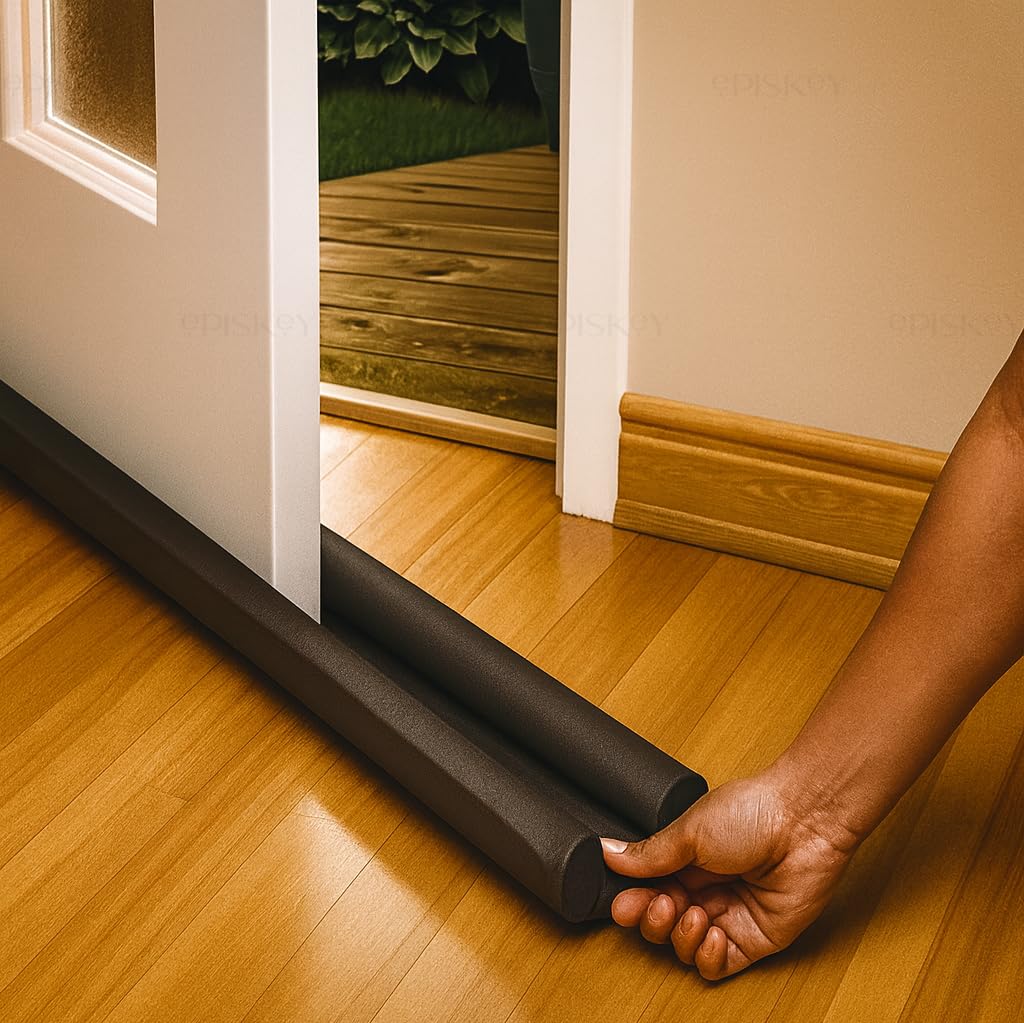 Episkey Door Guard – Bottom Seal Strip Gap Filler for Doors | Soundproof, Noise Reduction, Energy Saving, Dust & Insect, Rat Protector, Door Strip for Home,Office,Outdoor (Pack of 5, 42 Inches)-picture-14