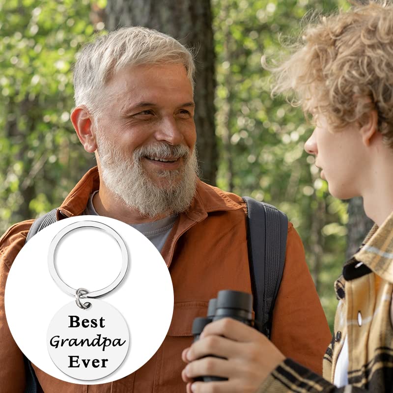 Miniatura 6 de El mejor regalo para papá mamá alguna vez Kechain para cumpleaños, regalo de Navidad para el mejor abuelo o abuela, Abuelo