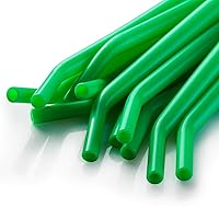 Vista 3 de JMU Puntas de aspirador dental, puntas de succión quirúrgicas desechables (verde-1/4 ", 25)