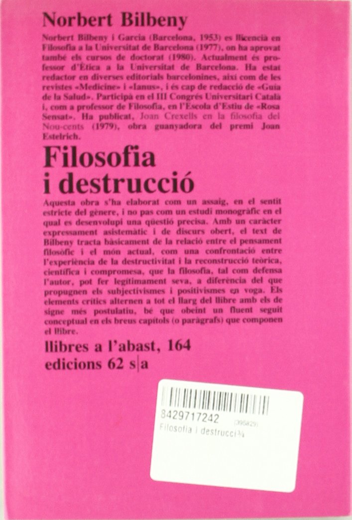 Filosofia i destrucció (Llibres a l'Abast)