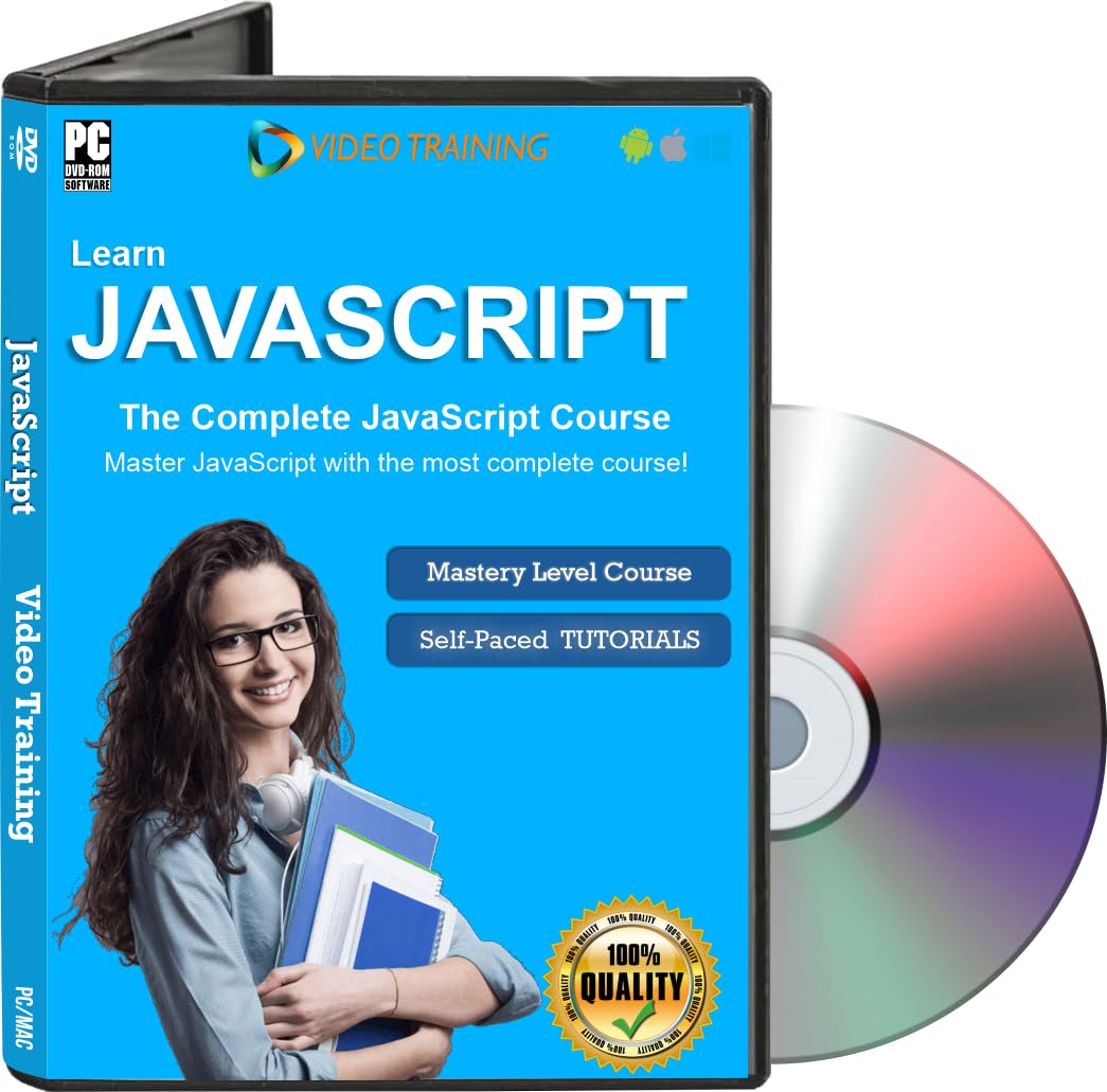 Mastering JavaScript Training Tutorial Video DVD – Fast Learning Self-Paced Tutorial High Quality Training Videos with Examples | No Subscription…