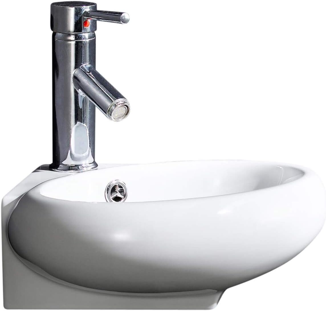 Fine Fixtures CORNER VESSEL SINK 14 X 15 WHITE