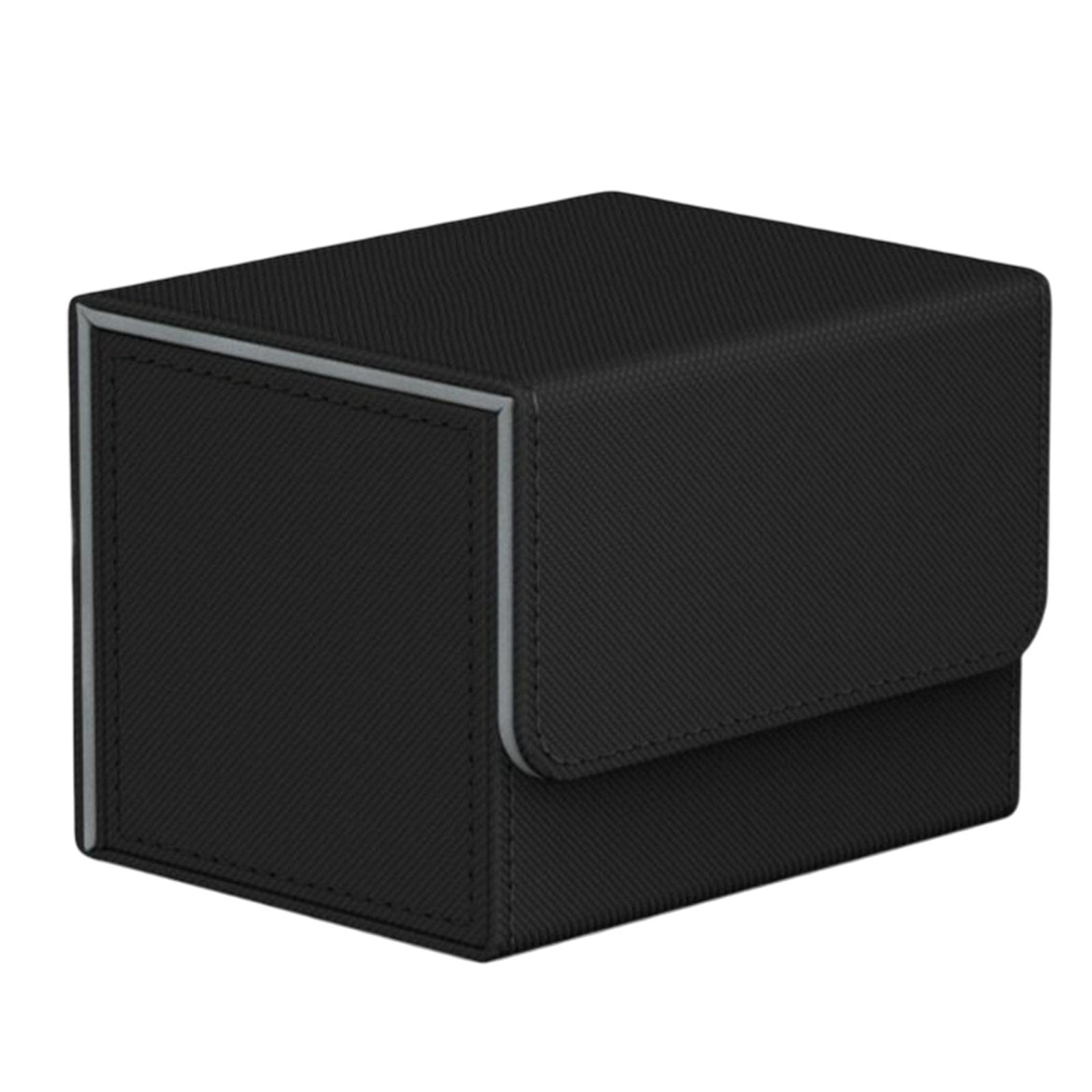 WOVEBIUS Card Deck Box Organizer Storage Holder Standard Container Display Game Card,black,104x83x73mm