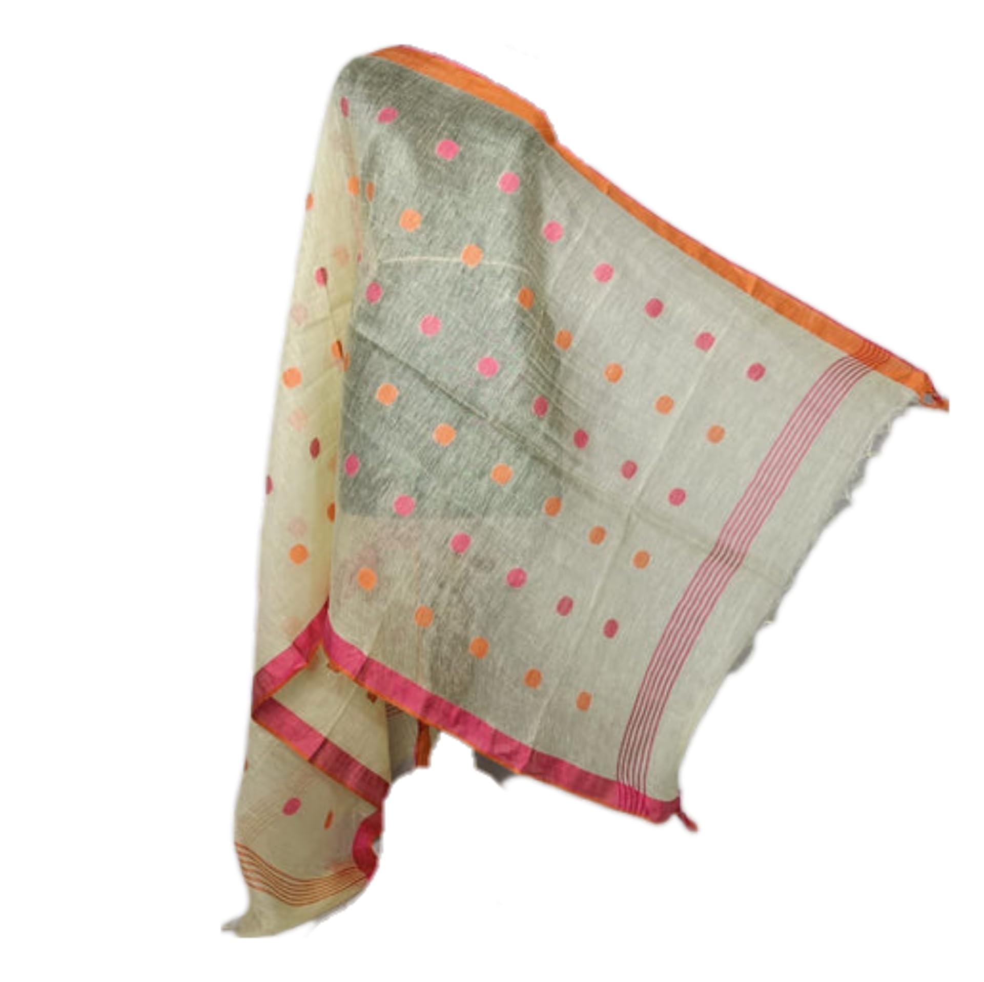zafreen handloom Handwoven Cotton Linen Dupatta (Stole) Free Size-picture-52