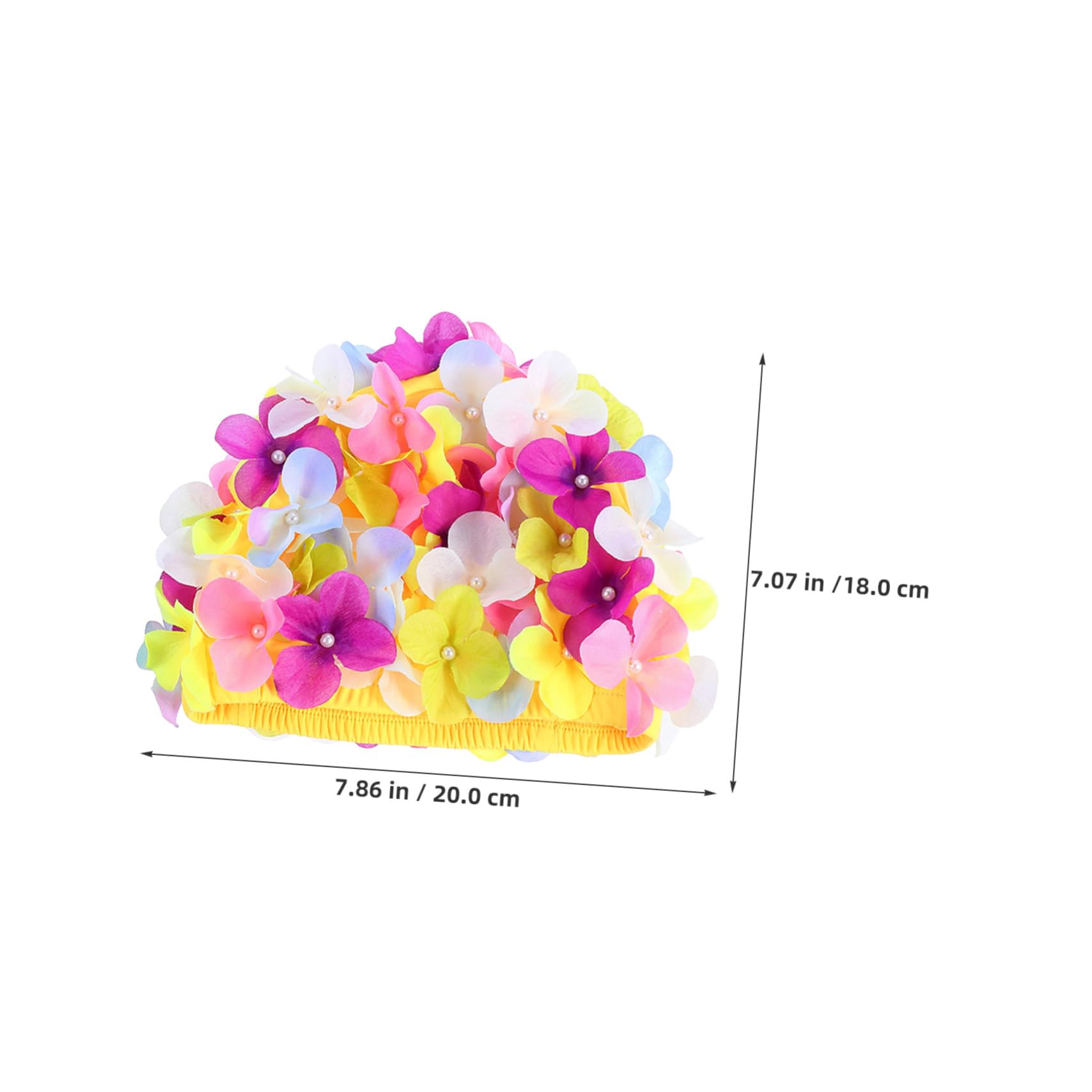 BESPORTBLE 3piezas Gorro de Natación Floral de Pétalo para Mujer Unidades Elástico Forma de Pétalo para Cabello para Natación de Verano