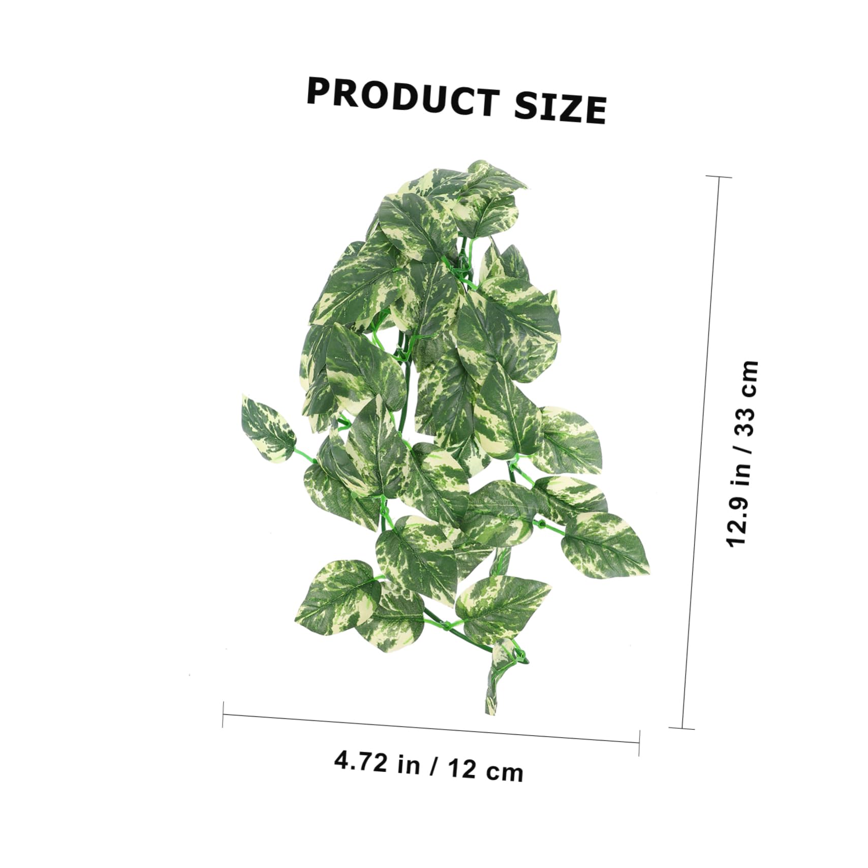 Parliky 3pcs Reptile Vines Easy Install Suction Cup Plants for Lizards Geckos Snakes Decor