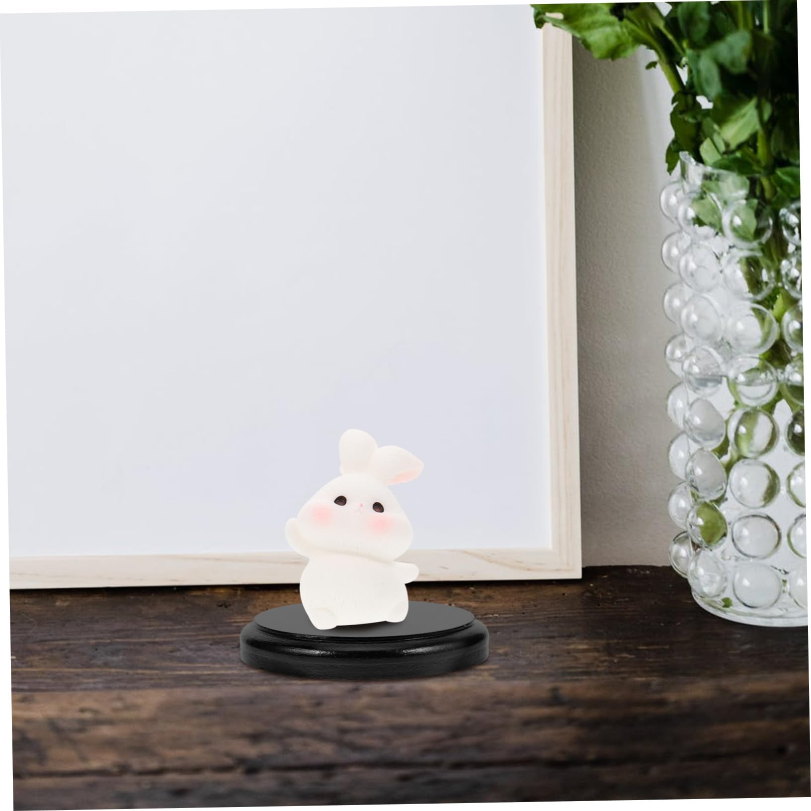 Cabilock 15 Piezas Base De Muñeca Bases Para Mini Muñeca Base En Miniatura Mini Bases Redondas Base De Exhibición De Mini Muñecas Miniatura De Base Circular Base Redonda Black Madera