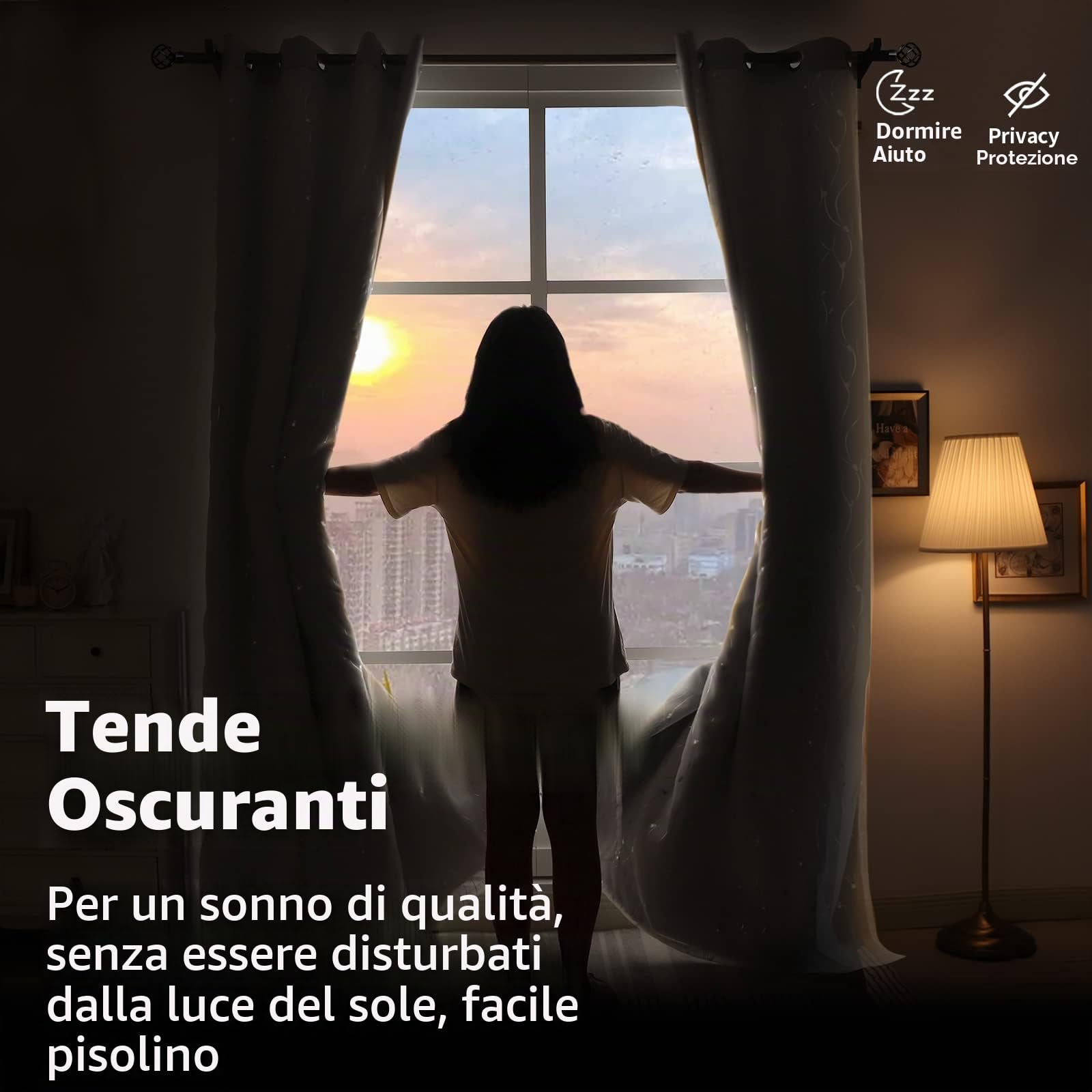 BGment Tende Oscuranti Bianche a Doppio Strato con Occhielli Argentati, Pannelli Isolanti Termici 2 Pezzi