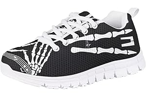 Glow in The Dark Tennis Shoes For Kids - Boys Cool Skeleton...