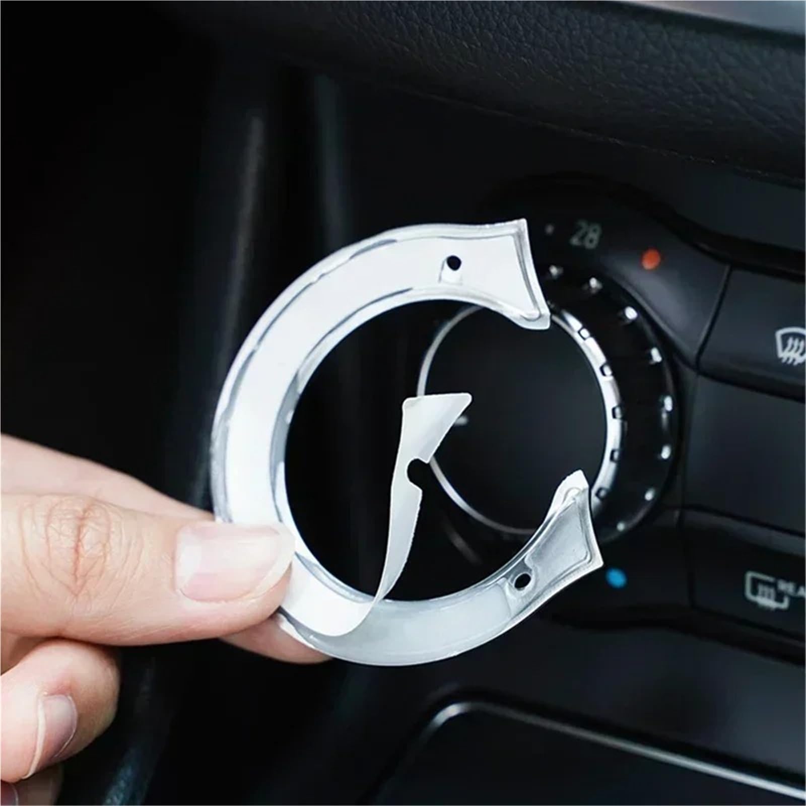 Compatible Avec Benz Pour Classe B Pour W246 2012-2019 Autocollant Style Voiture Console Centrale Boutons Climatiseur Autocollants Garniture