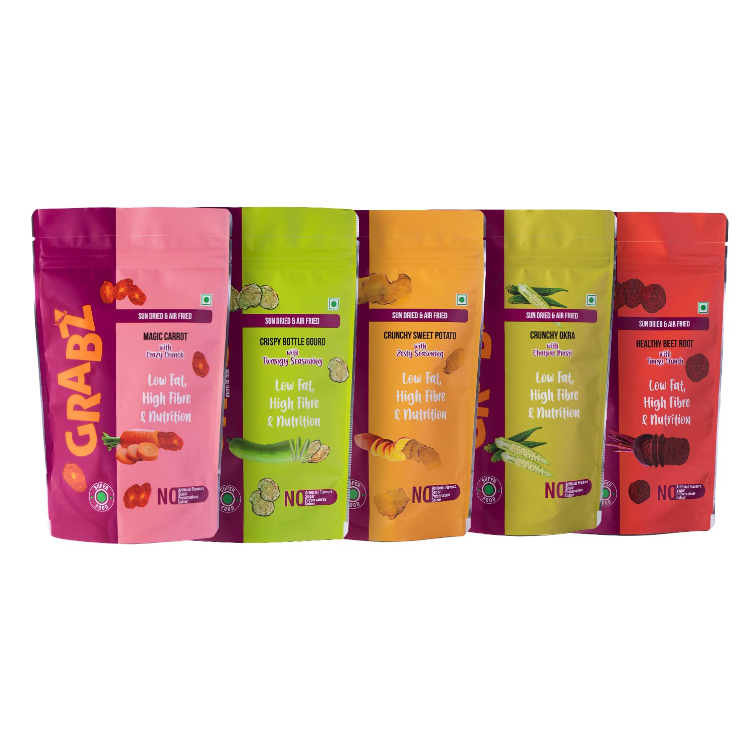 Grabz Vegetables Chips Snacks Combo Pack Air Fried (Beetroot, Sweet Potato, Carrot, Fiber, Rich Nutritious Snacks (30 Grams X 5 Pack) Absolute Health Premium, Healthy Dry Vegetables (B0B84LKL6W) Amazon Price History, Amazon Price Tracker