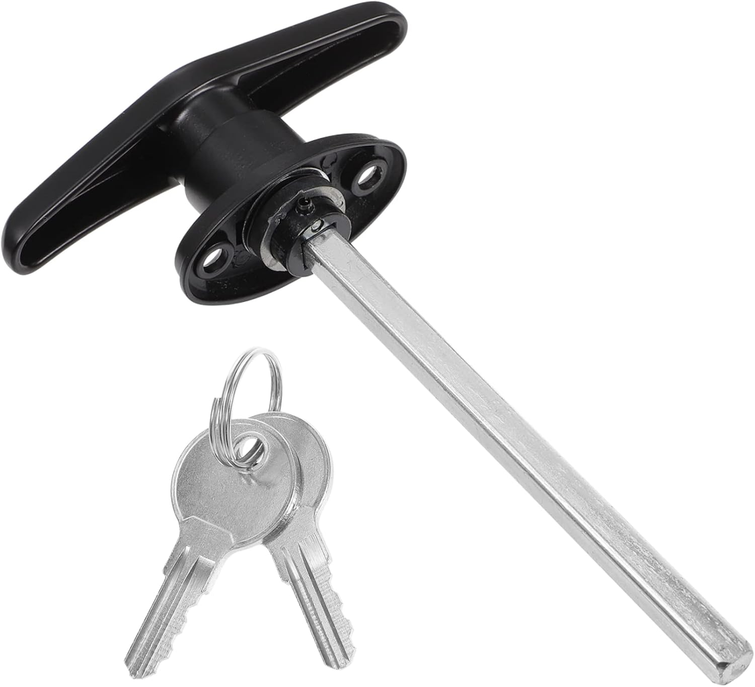 OATIPHO Handle Lock Key Door Lock Barn Door Kit Black Hardware Garage ...