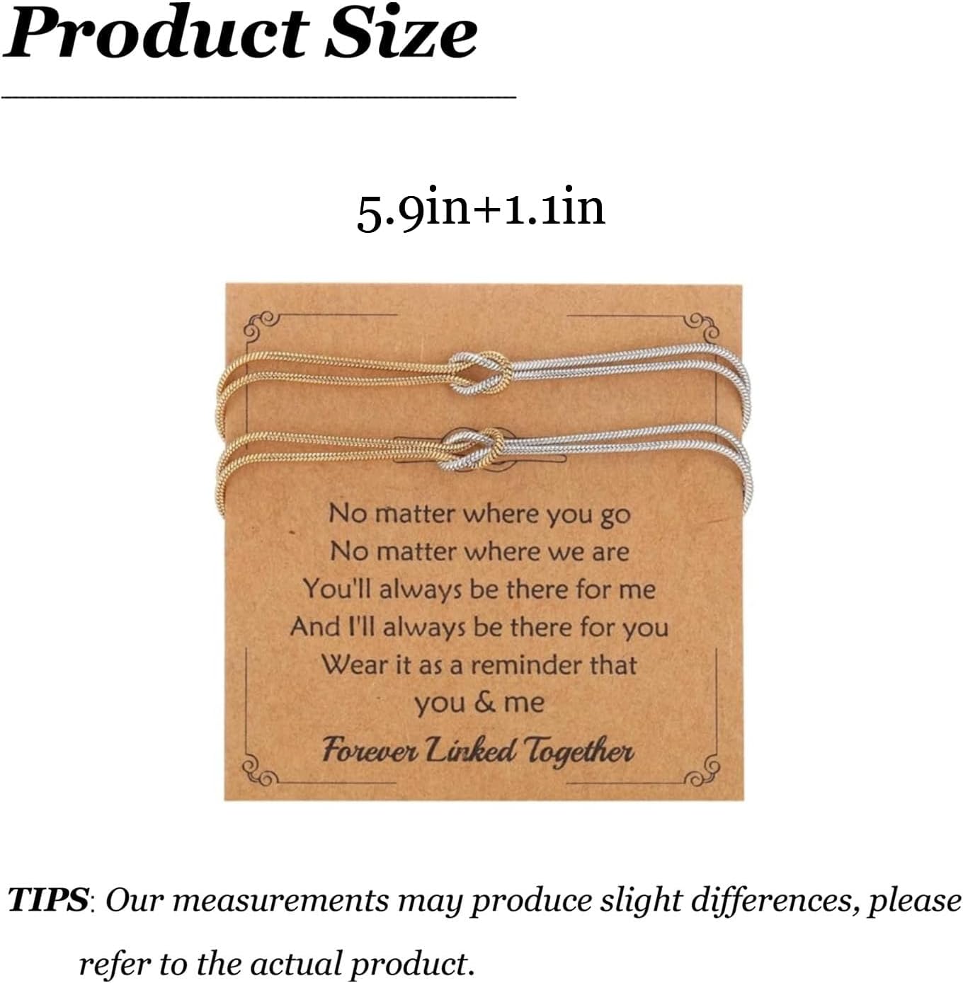 Knot Matching Bracelets for Couples Long Distance Relationship Gifts Couples Bracelets Set for Women Men Trendy 2025 - Image 6