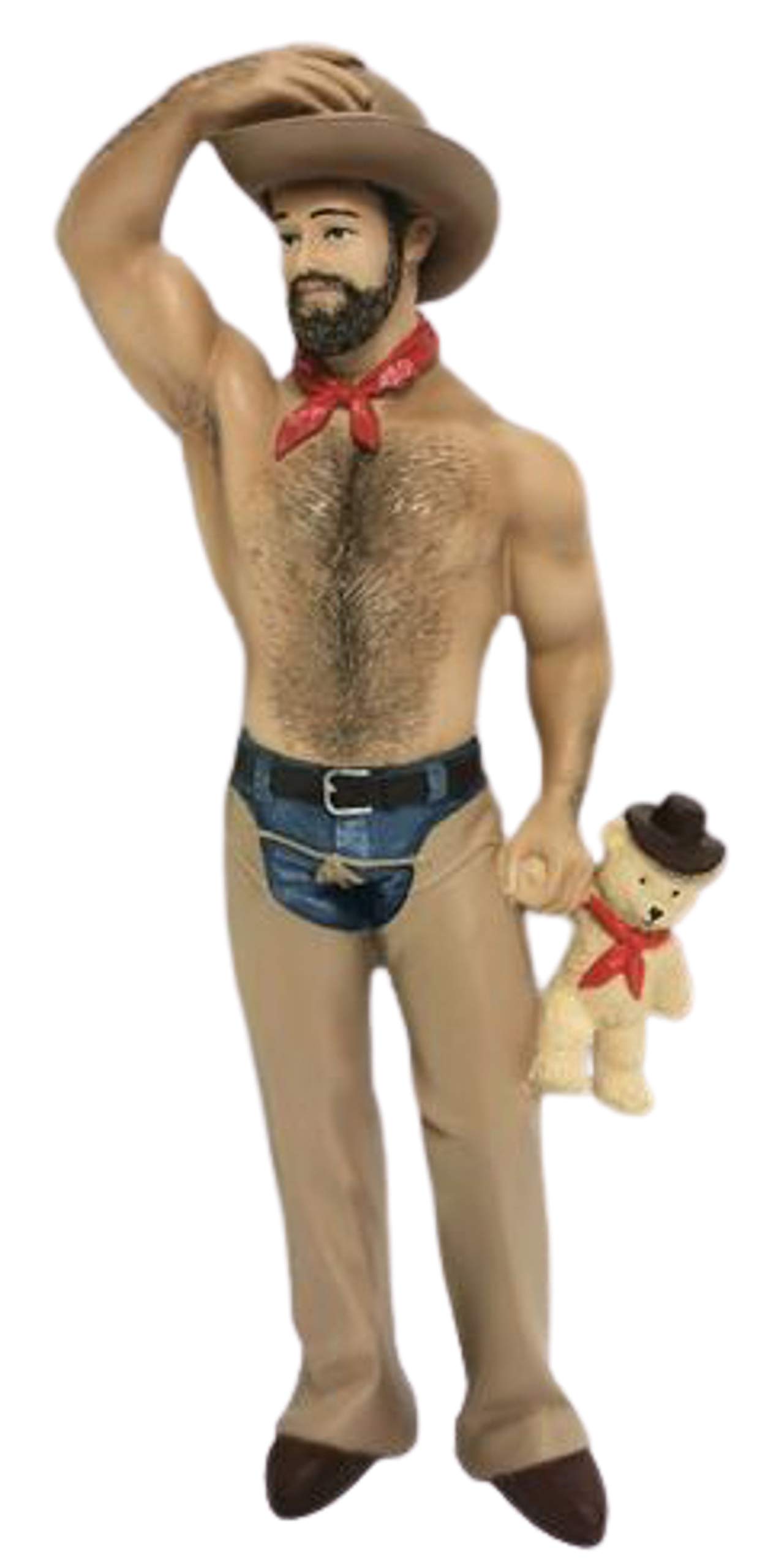 December Diamonds Clear Poke The Bear Cowboy Bear Christmas Tree Ornament 5555317