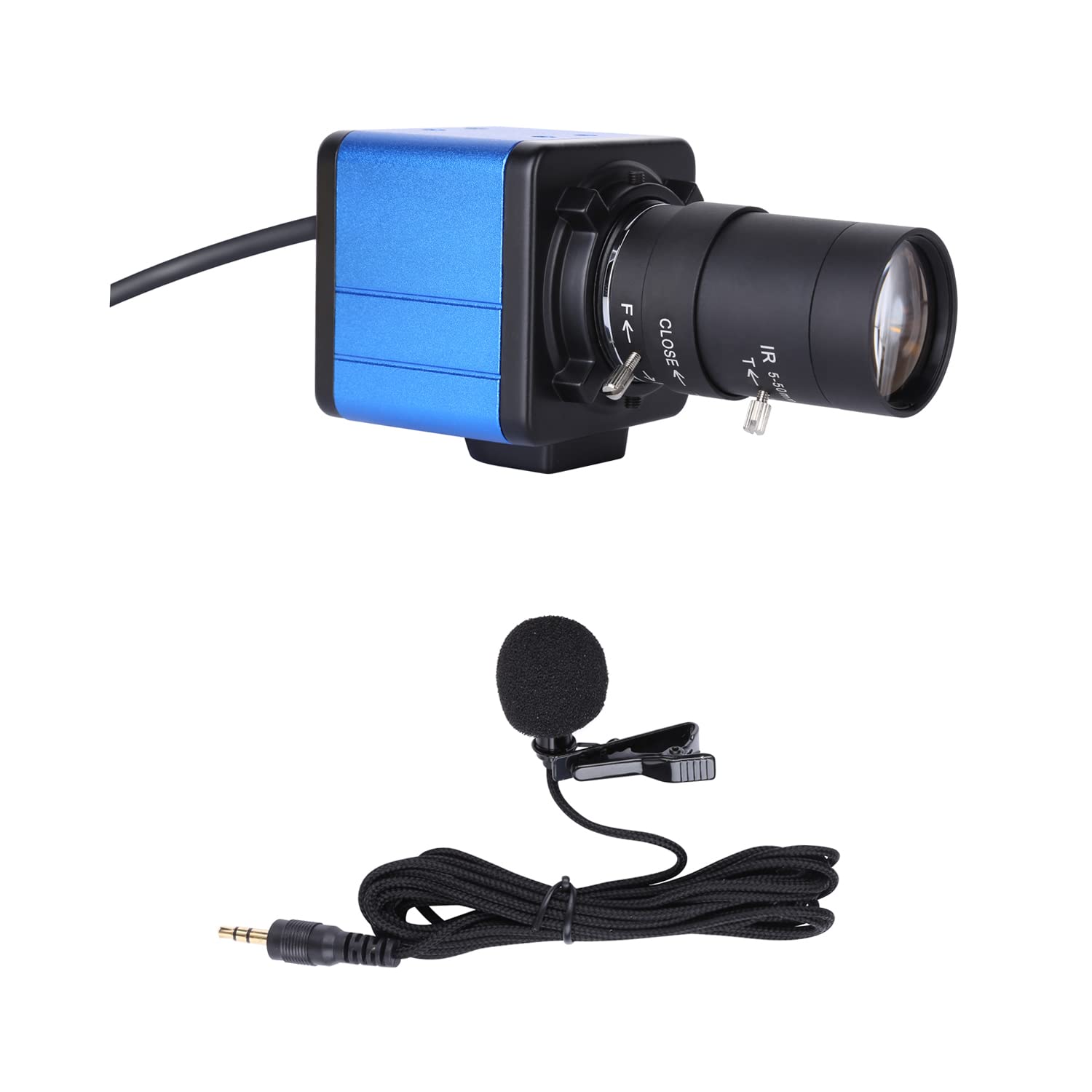 HUIOP Kamera do wideokonferencji, kamera 1080P HD 2-megapikselowa kamera internetowa z zoomem optycznym 10X szerokokątny 80 stopni, ręczna kompensacja ekspozycji z