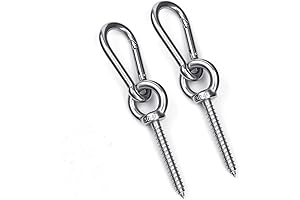 Eno Hammock Hanging Kit: Premium Stainless Steel Hook & Carabiner Set for...