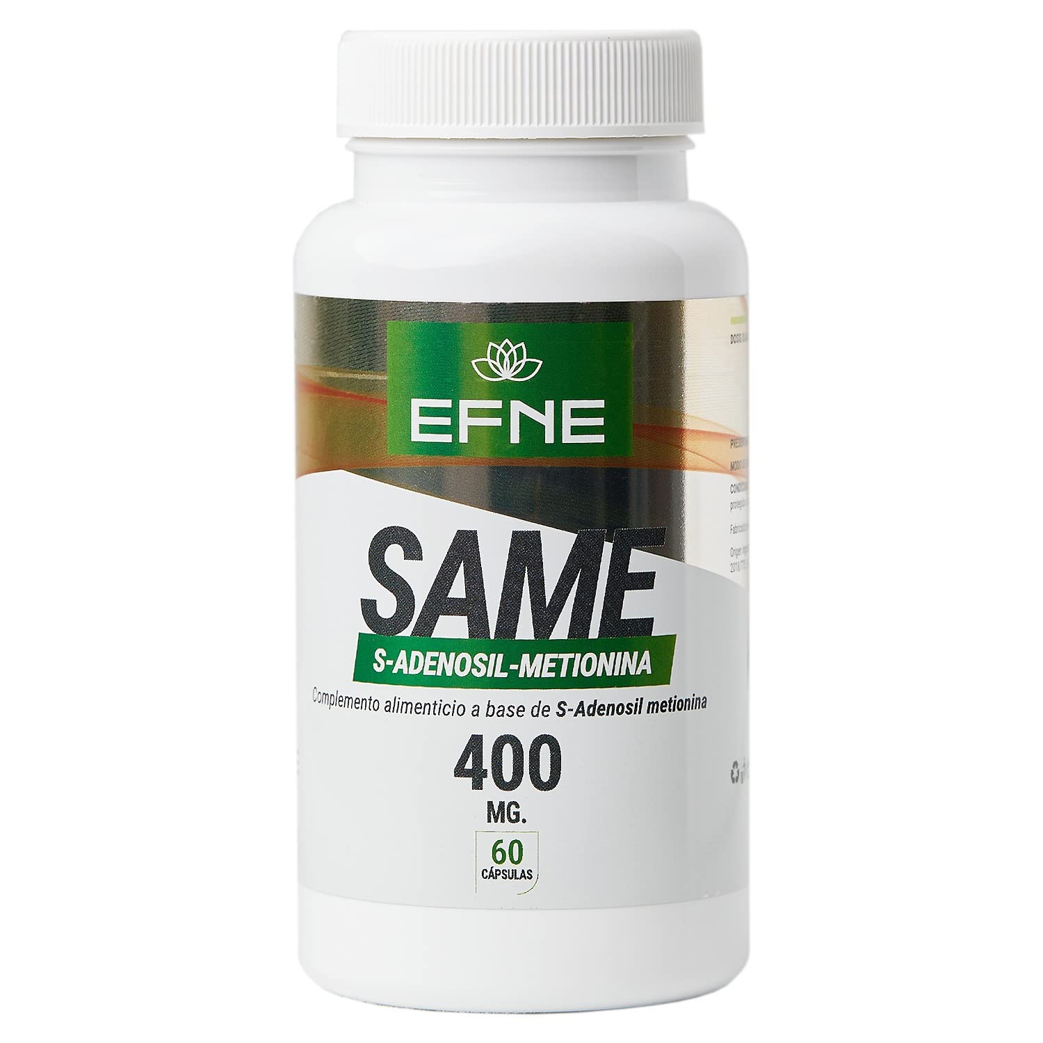 EFNE | SAME 400 mg | S-Adénosyl Méthionine | Haute dose | 60 gélules végétaliennes | Réparation cellulaire + Amélioration de l'humeur + Réduction des Douleurs Chroniques |