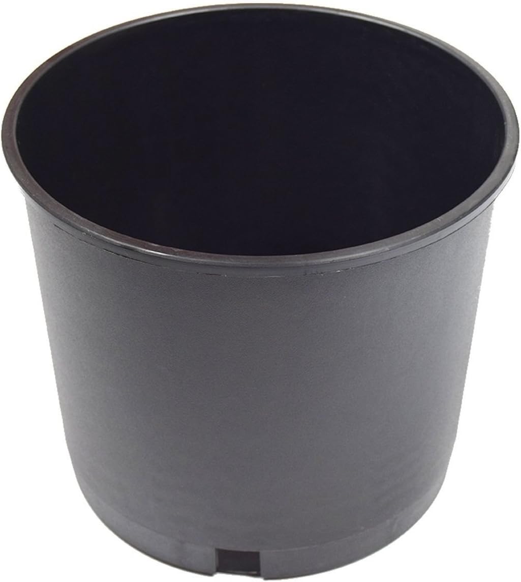 5 Gallon Plant Flower Pot by Hypergreens Holds 2.5 Gallons | Plastic Nursery Pot for Plants (Packs of 10)