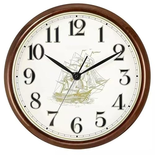 【Yecox】屋外時計 ガーデン時計装飾 100% 耐候性 16 インチ (40cm) 電池式 防水 防塵 防滴 防雨 静音 通気 庭 パティオ プール スパ フェンス ポーチ お風呂 浴室 屋内 屋外 使用 (コーヒーカラー)