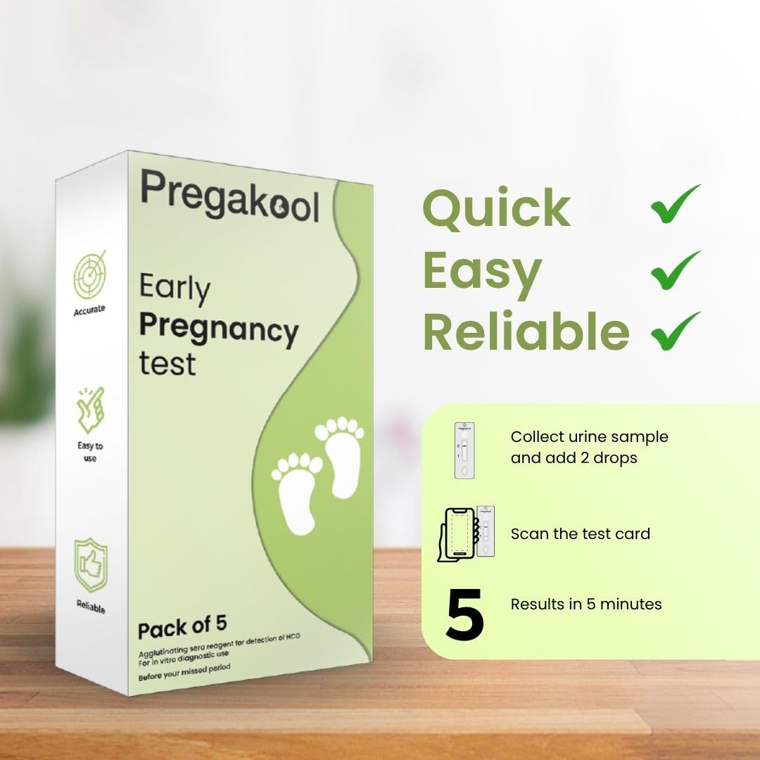 Neodocs Early Detection Pregnancy Test Kit | Know 5 Days Sooner | 99% Accurate Digital Results (Pack of 5) - Image 2 thumbnail
