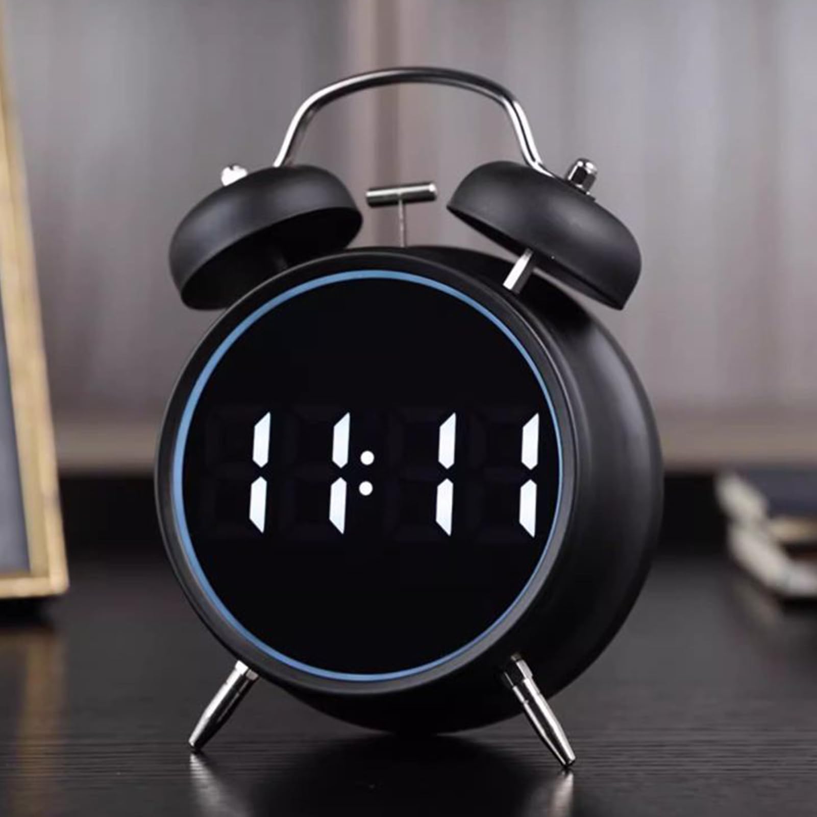 Orologio sveglia per , volume extra alto, luce analogica, doppia