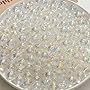 LadayPoa 200pcs 10mm Clear White Bubble Beads Acrylic Round Beads for Jewelry Making Plastic Charms for Bracelet Making Necklace DIY Colorful Bubblegum Bead Christmas Ornament Gifts