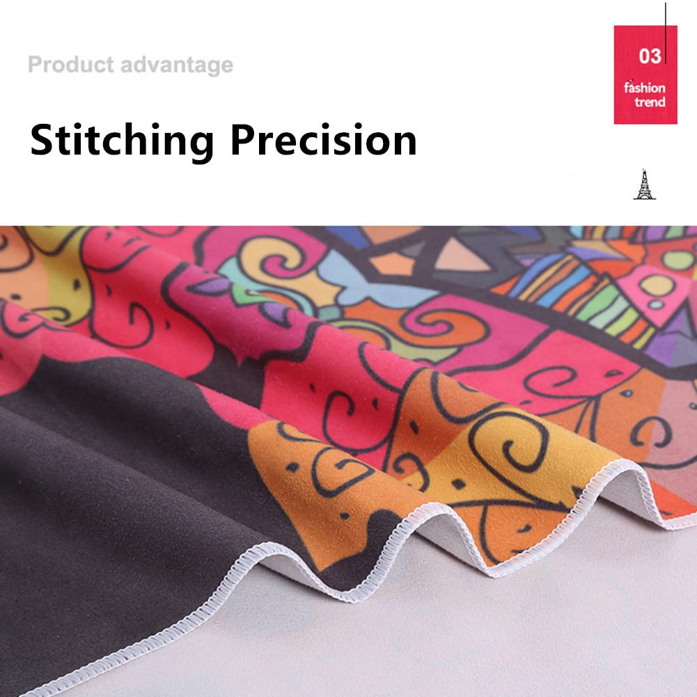 Asciugamano Yoga Microfibra Antiscivolo 185x63 Cm - Per Hot Yoga, Pilates, Fitness - Super Assorbente E Morbido - Foto 10