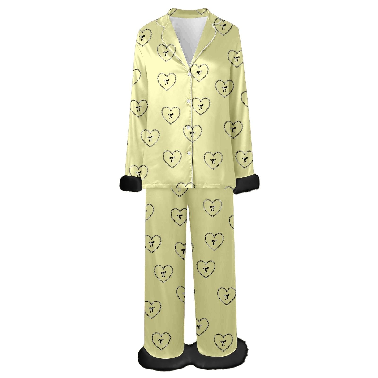 Générique en Flanelle imprimée, Ensemble Deux pièces Confortable avec Ourlet, vêtements de Nuit Doux pour se détendre à la Maison, Tenue de Nuit Confortable