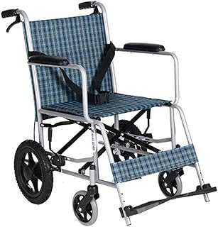 WLG Silla de Ruedas Plegable Ligera, conducción médica, Silla de Ruedas Manual de Acero Antiguo, Silla de Ruedas com