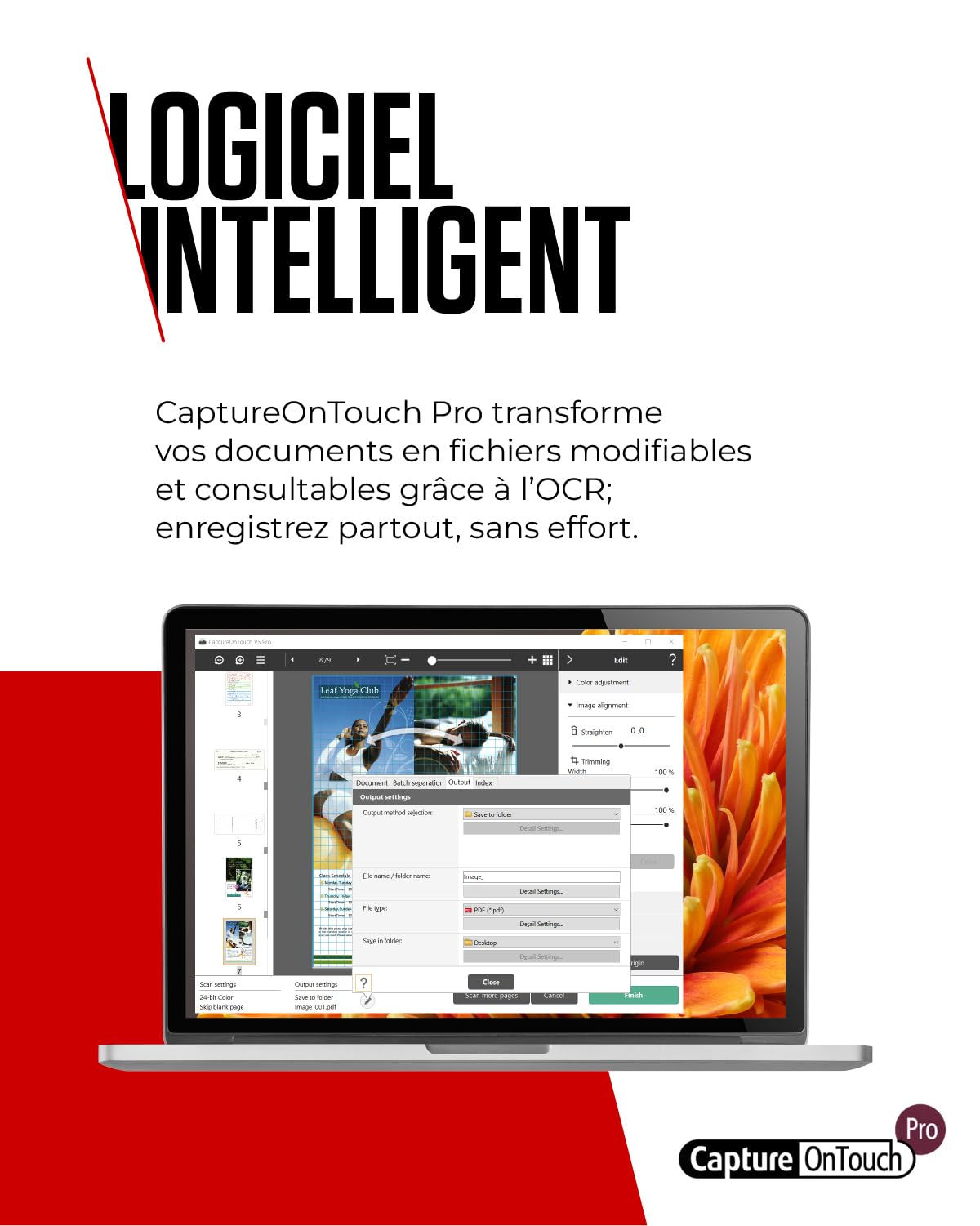 Canon imageFORMULA DR-C340 Scanner de Documents A4 | Design Ultra Compact et Traitement d’Image Avancé pour Le Bureau | Chargeur 100 Pages | Canon CaptureOnTouch Pro