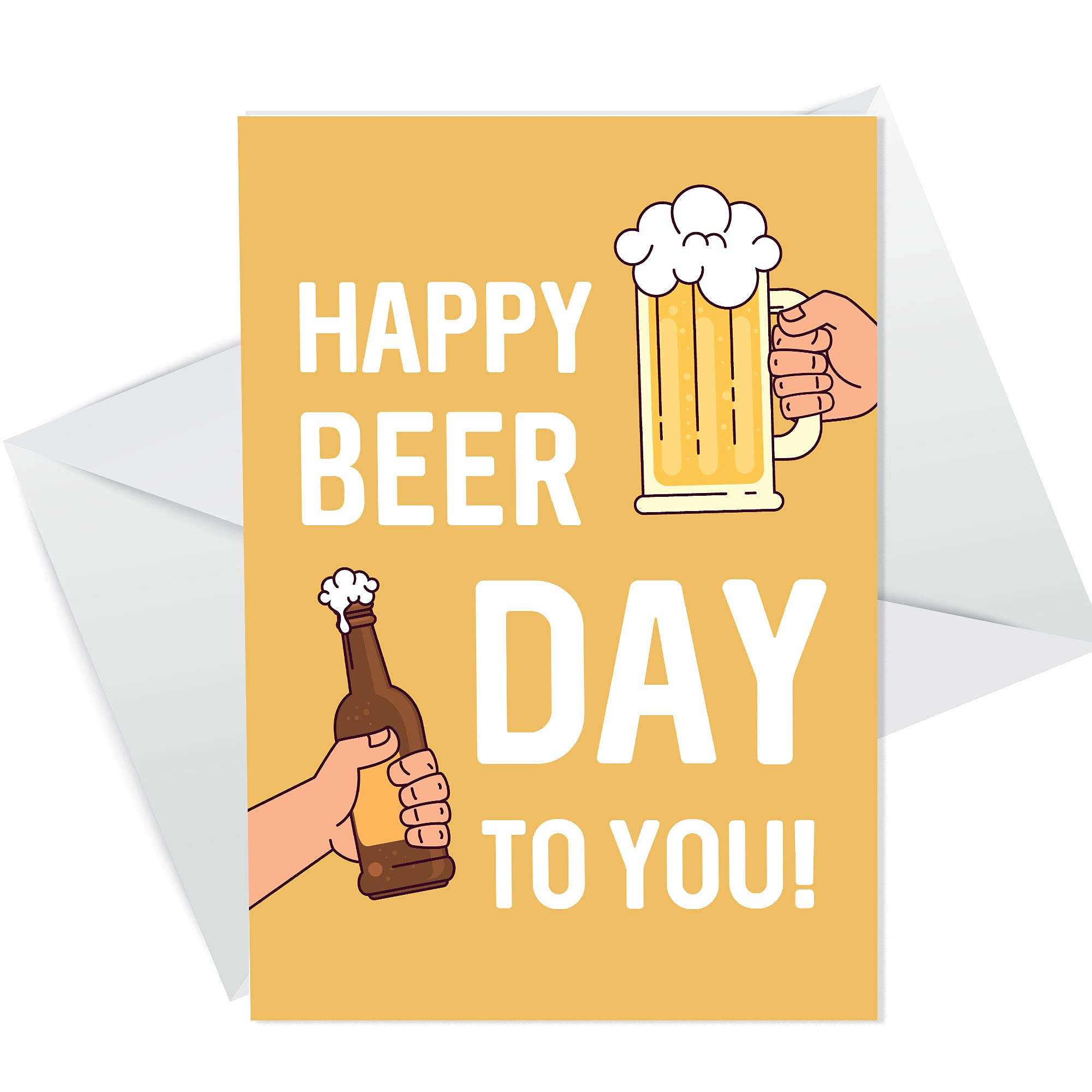 Funny Birthday Card For Dad Uncle Brother Son A6 Card Beer Card Alcohol Theme