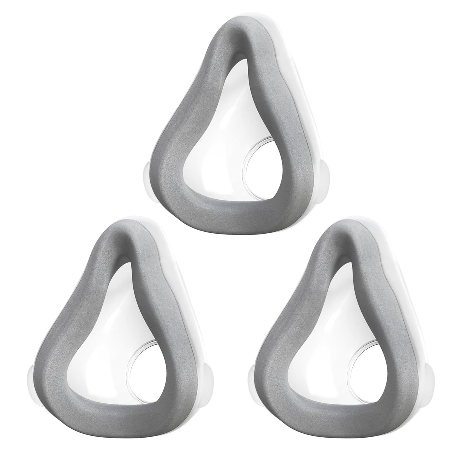 Photo 1 of 3-Pack Replacement Memory Foam Cushion Compatible with AirTouch F20 Full Face Mask, Memory Foam Interface for CPAP/BiPAP, Reduces Red Marks & Air Leaks, Size Large (L)