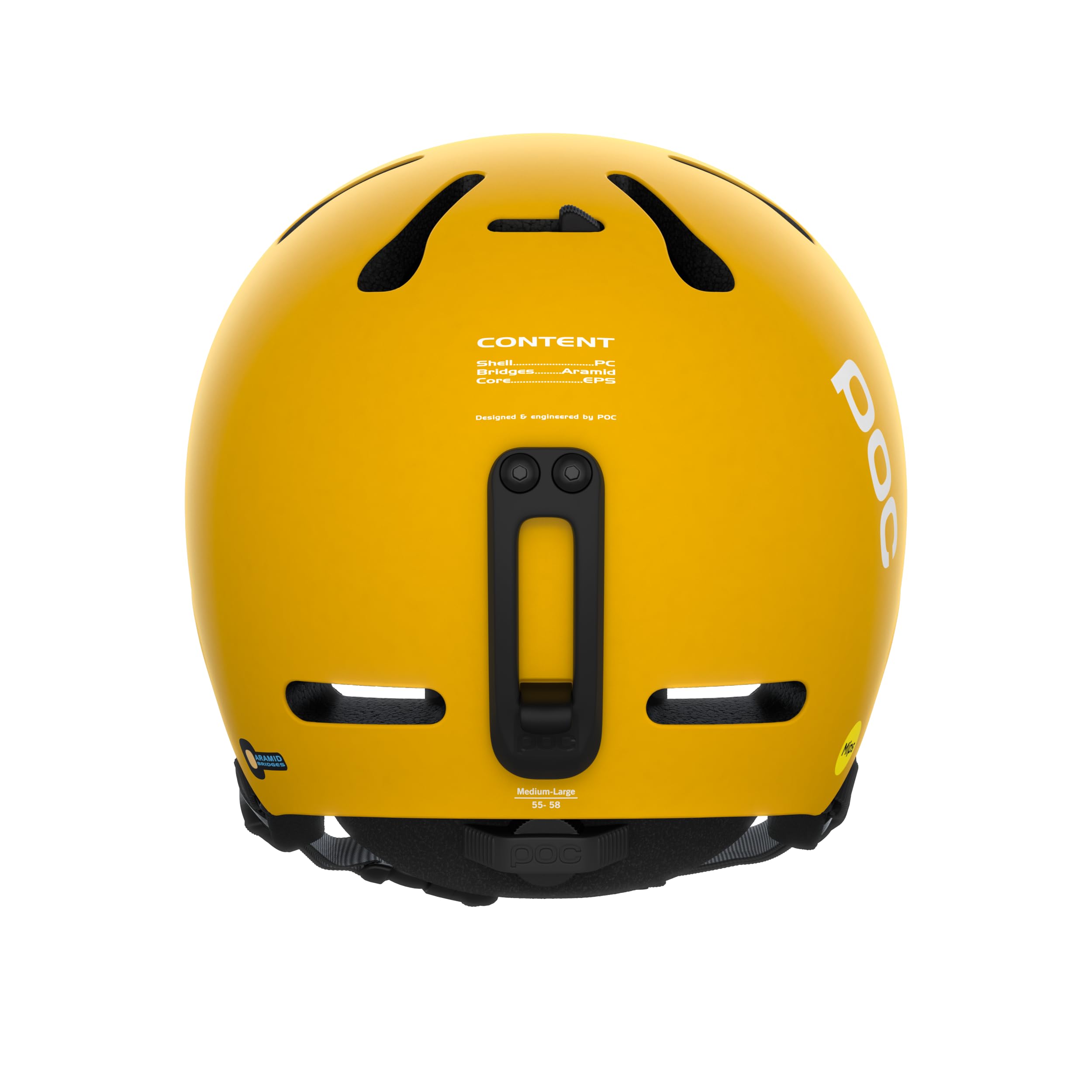 POC Fornix MIPS ヘルメット S/M ライトイエロー POC Fornix MIPS - Ski and snowboard helmet for enhanced safety and