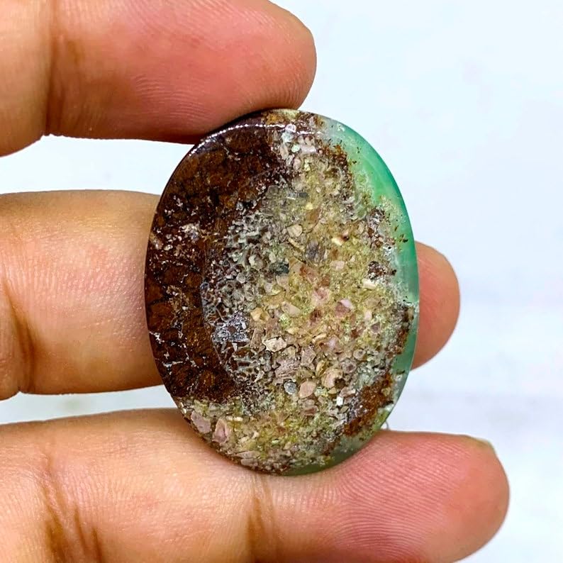 Chrysoprase naturelle pour bague, pendentif et création de bijoux DIY - 5