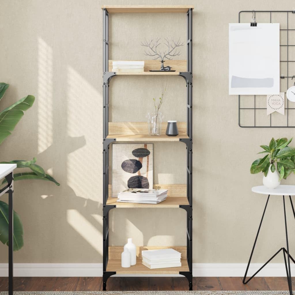 Generisch Bücherregal Sonoma-Eiche 50x33x153 cm Holzwerkstoff,Möbel,Regalsysteme,Bücherregale Bücherschränke-835275