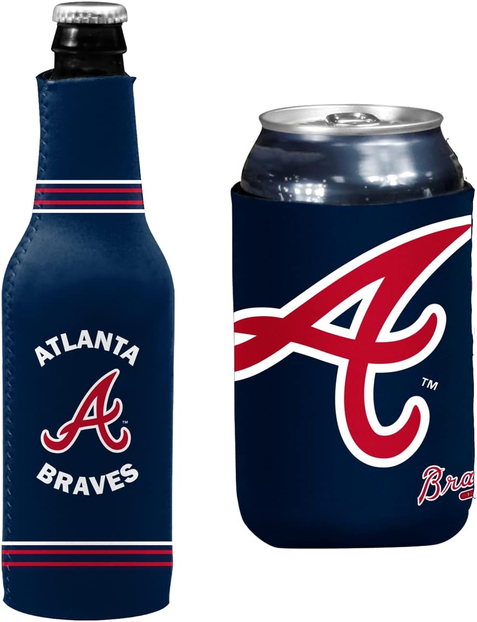 MLB Baseball Can & Bottle Holder Insulator Beverage Cooler