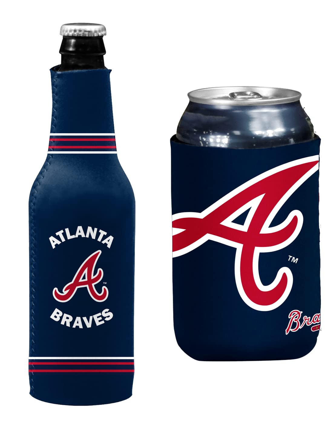 MLB Baseball Can & Bottle Holder Insulator Beverage Cooler
