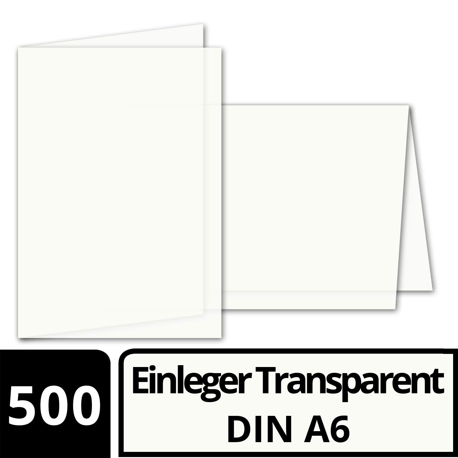 GUSTAV NEUSER® 500 fogli di carta pieghevole per biglietti pieghevoli formato A6, 143 x 200 mm (piegati 100 x 143 mm), carta opaca di alta qualità