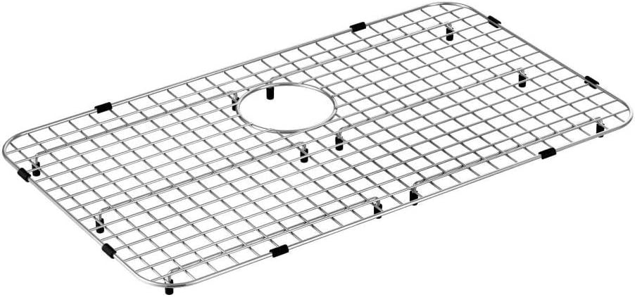 Moen GA771 Stainless Steel Rear Drain Bottom Grid Sink Accessory 27-Inch X 16-Inch, Stainless Satin Stainless