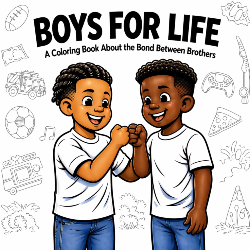 Boys for Life: A Coloring Book About the Bond Between Brothers