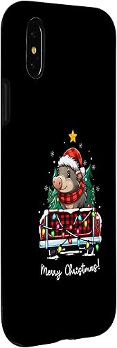 Miniatura 9 de iPhone 12 mini Warty Pig Christmas Truck Plaid Funny Xmas Tree Case