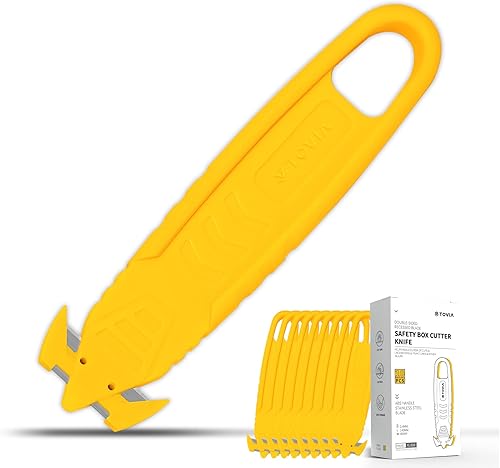 Miniatura 8 de T TOVIA SK2 - Juego de 40 cortadores de cajas de seguridad, de acero inoxidable, con divisor de cinta para cajas de cartón, envoltura, correas,