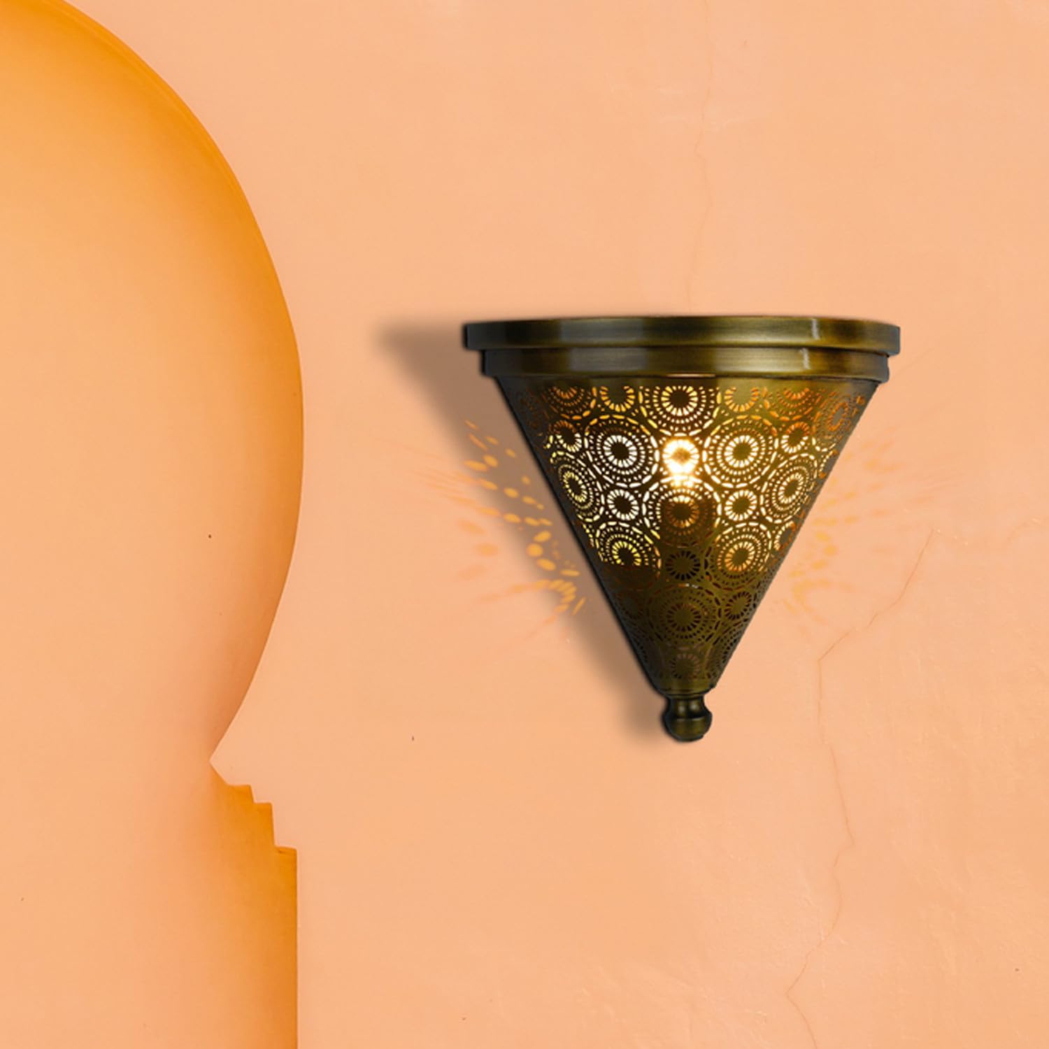 2er Set Orientalische Wandlampe Firas aus Metall gold antik 31 cm | Metall, Wandleuchte, Wanddeko
