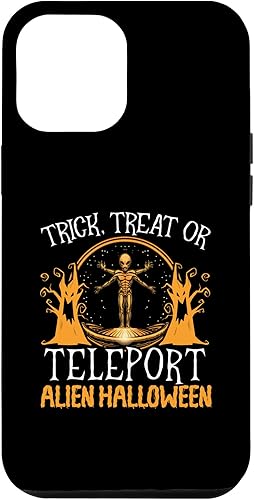 Miniatura 1 de iPhone 12 Pro Max Alien Halloween Trick Or Treat Extraterrestrial Alien UFO Case